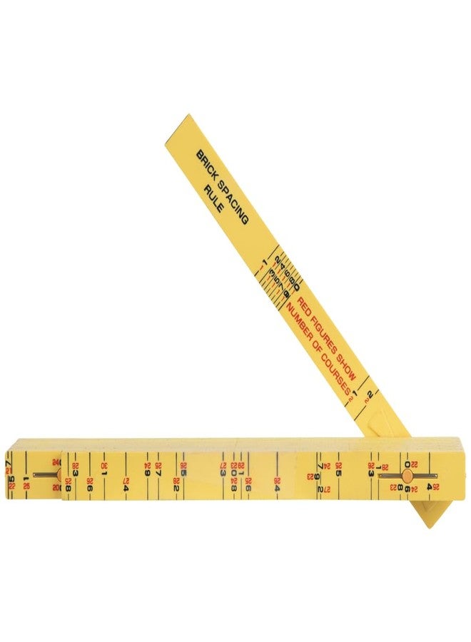Klein Tools 91163B Folding Ruler, 6-Foot, Fiberglass, Brick Scale, Outside Reading, 1/16-Inch Graduation, Ideal for Woodworking, Metalworking, and DIY Projects - Image 1