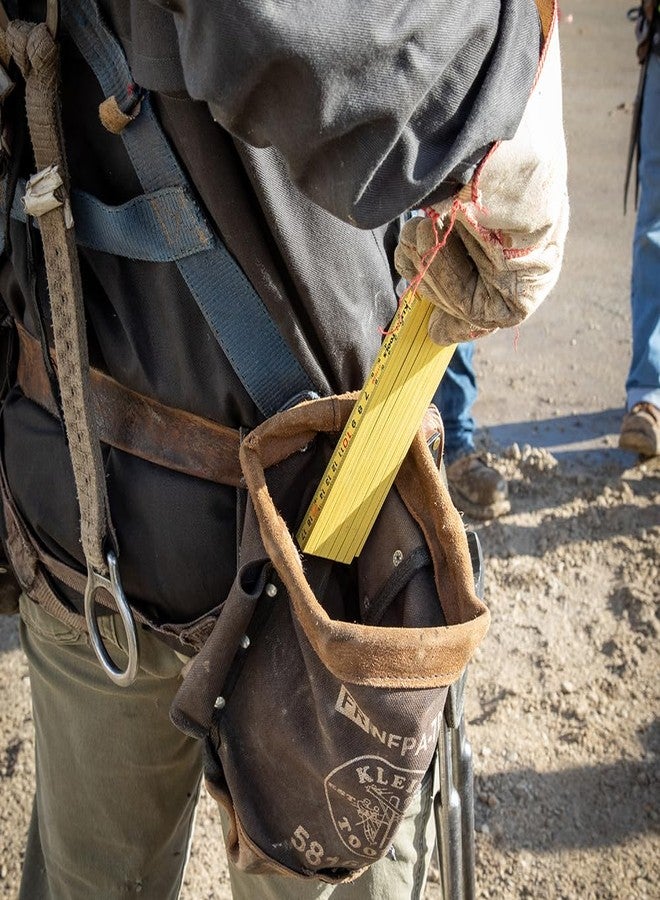 Klein Tools 91163B Folding Ruler, 6-Foot, Fiberglass, Brick Scale, Outside Reading, 1/16-Inch Graduation, Ideal for Woodworking, Metalworking, and DIY Projects - Image 5