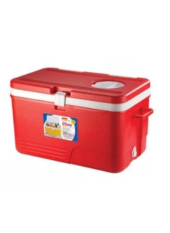 Divik 50 LTR Icebox Insulated Ice Bucket Multi Storage Ice Box for Travel Party Picnic Bar Ice Cubes Chiller for Cold Drinks Medical Purpose 1Pcs Red