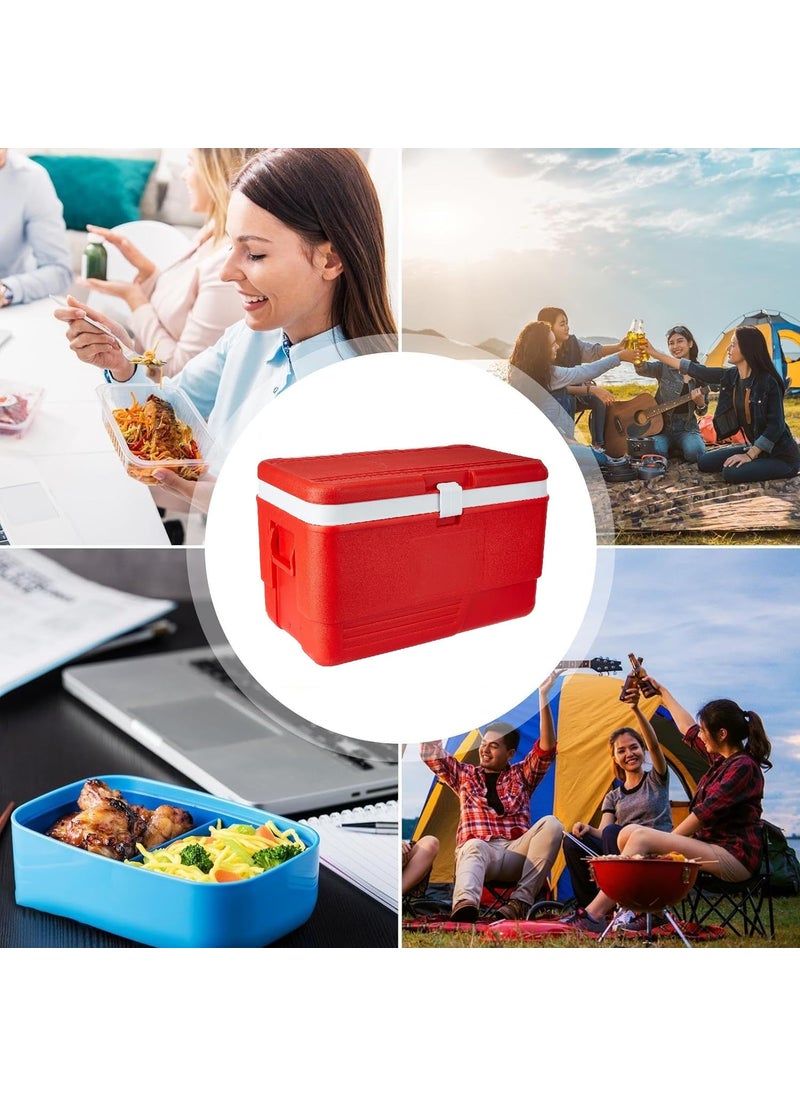 Divik - Divik 50 LTR Icebox Insulated Ice Bucket Multi Storage Ice Box for Travel Party Picnic Bar Ice Cubes Chiller for Cold Drinks Medical Purpose 1Pcs Red - Image 1