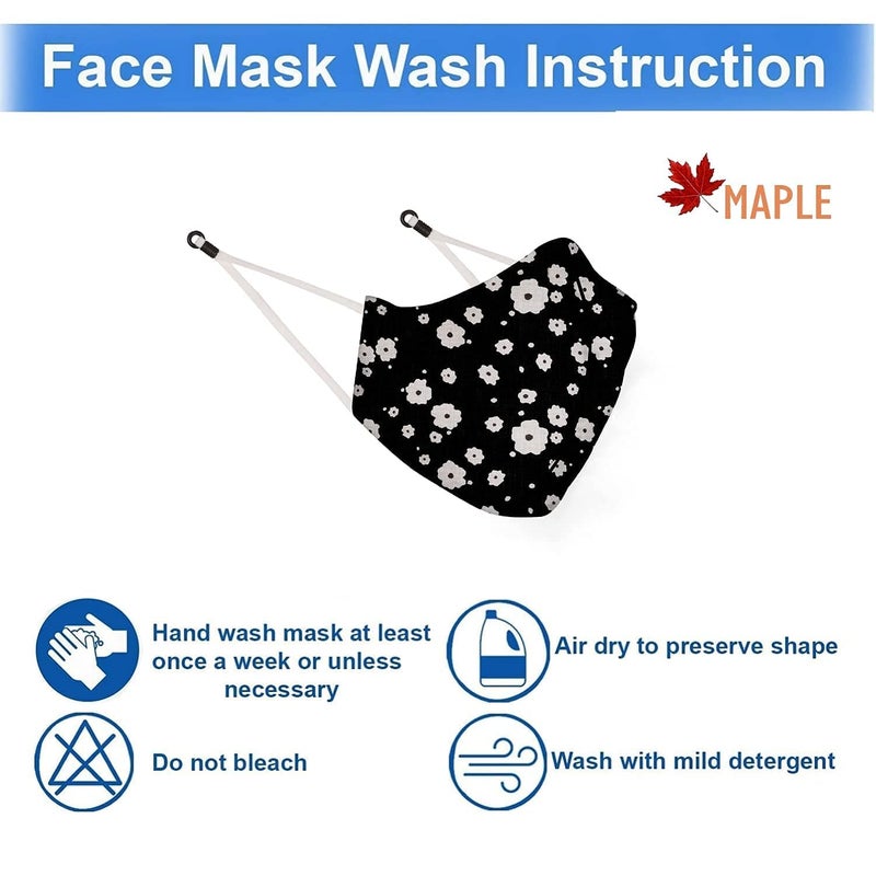 Maple MP-21 Face Mask for Kids | Reusable and Washable | 3 Layer Filtration | Anti Pollution | Cotton Printed Protective | Fashionable kid Mask for Girl Boys Unisex - Image 4