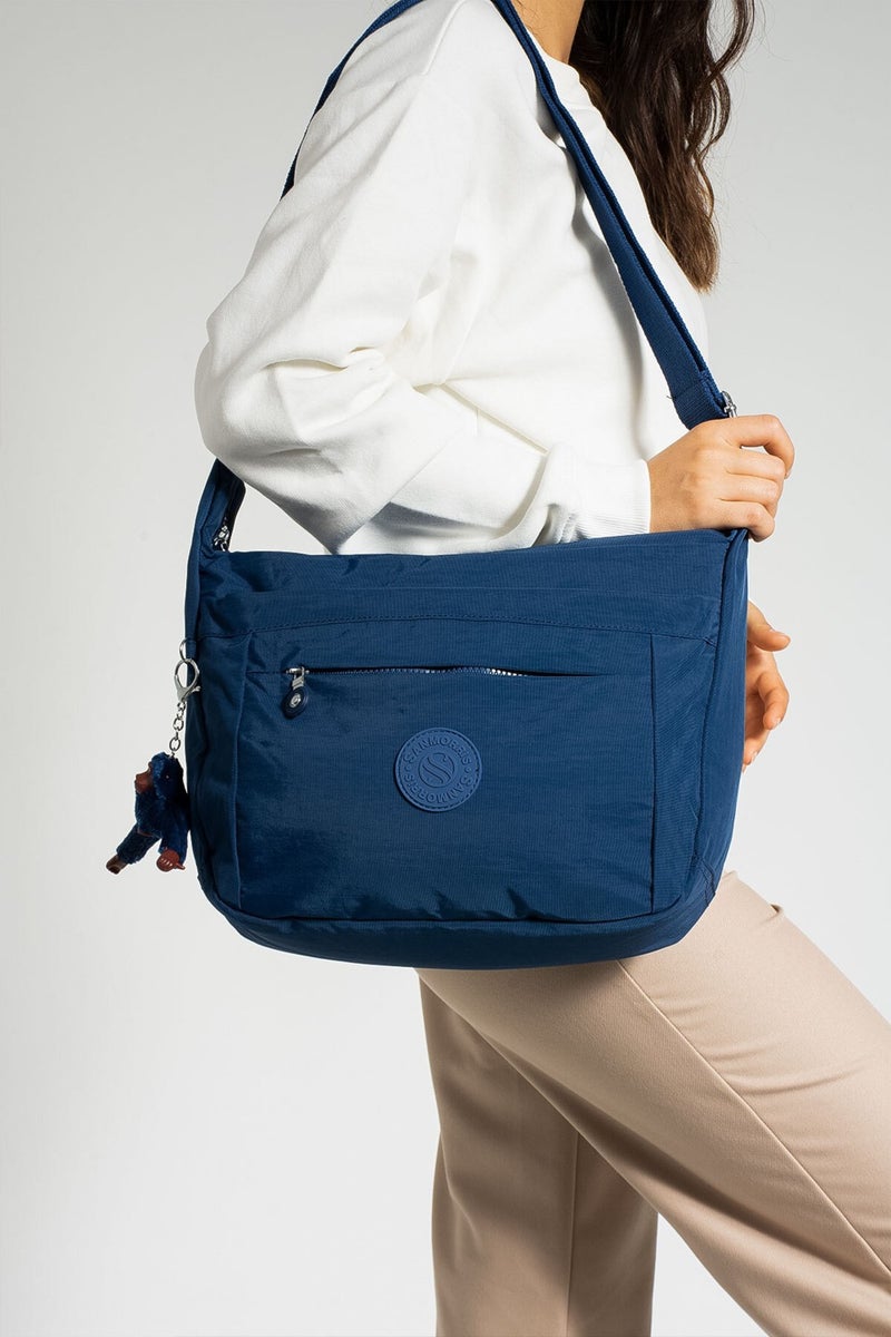 Sanmorris Women's Waterproof Fabric Multi-Eye Crossbody School Travel and Shoulder Bag  - Image 1