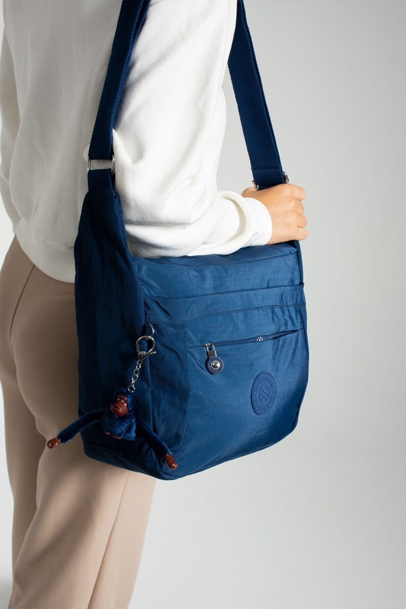 Sanmorris Women's Waterproof Fabric Multi-Eye Crossbody School Travel and Shoulder Bag  - Image 2