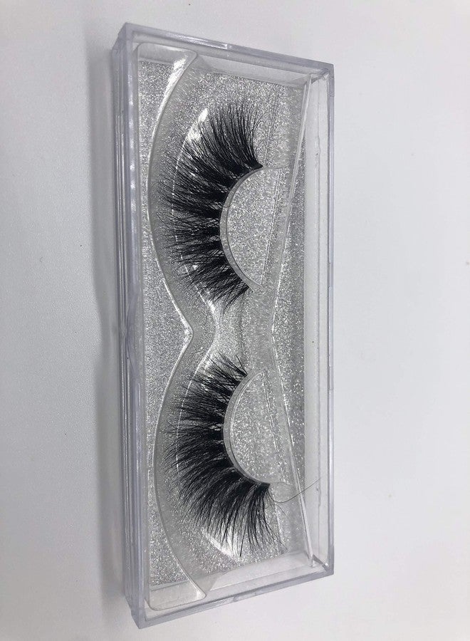 Alluring 3D Mink Lashes Reusable Strip, 100% Siberian Mink Fur False Eyelashes, Hand-made Natural Style Cruelty Free F36 - Image 1