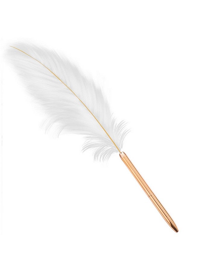 Lobagve 3 Pcs Feather Metal Ballpoint Pens Black Ink 1.0 Mm Office Supplies - Image 2