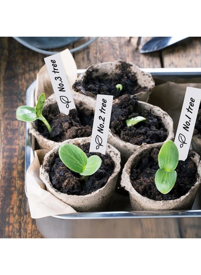 KINGLAKE Plant Labels,Plastic Plant Labels 4 Inch,Plant Tags,100 Pcs Nursery Garden Labels Plant Markers for Outdoor Garden Waterproof,Plant Name Tags Garden Stake Tags White - Image 5