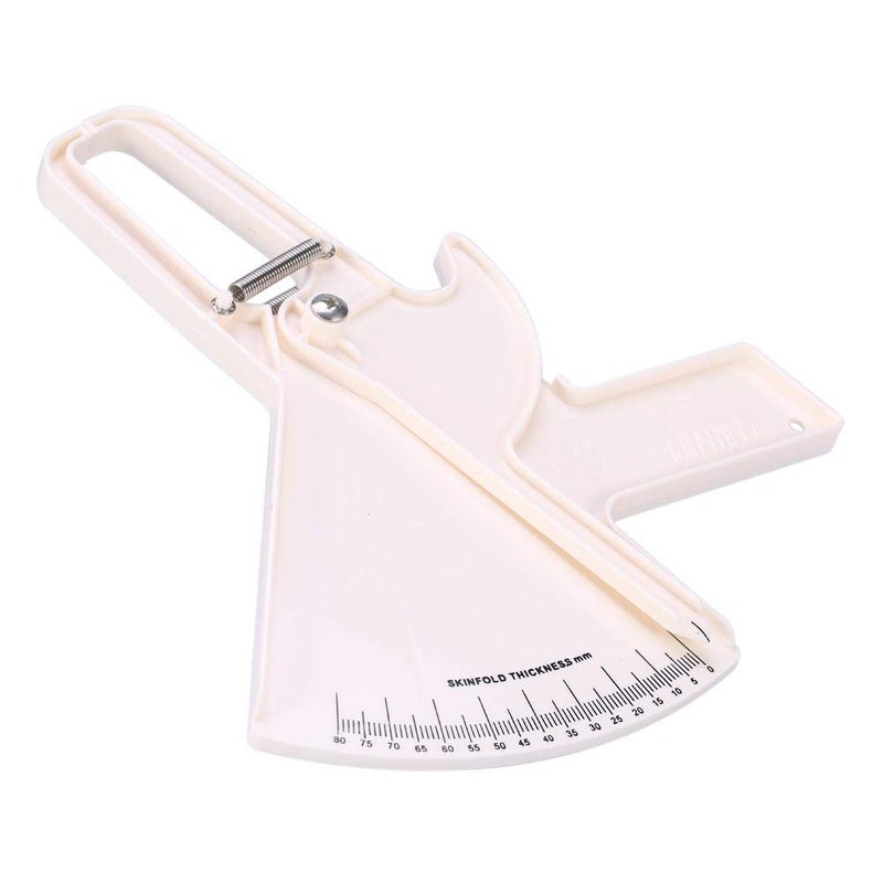 كلاراكو جهاز قياس دهون الجسم 0-80 مم، فرجار الجلد، جهاز قياس فقدان الوزن، جهاز اختبار دهون الجسم للياقة البدنية (أبيض) - Image 2