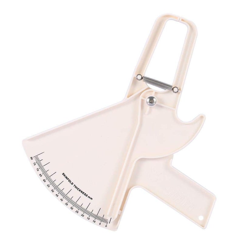 كلاراكو جهاز قياس دهون الجسم 0-80 مم، فرجار الجلد، جهاز قياس فقدان الوزن، جهاز اختبار دهون الجسم للياقة البدنية (أبيض) - Image 4