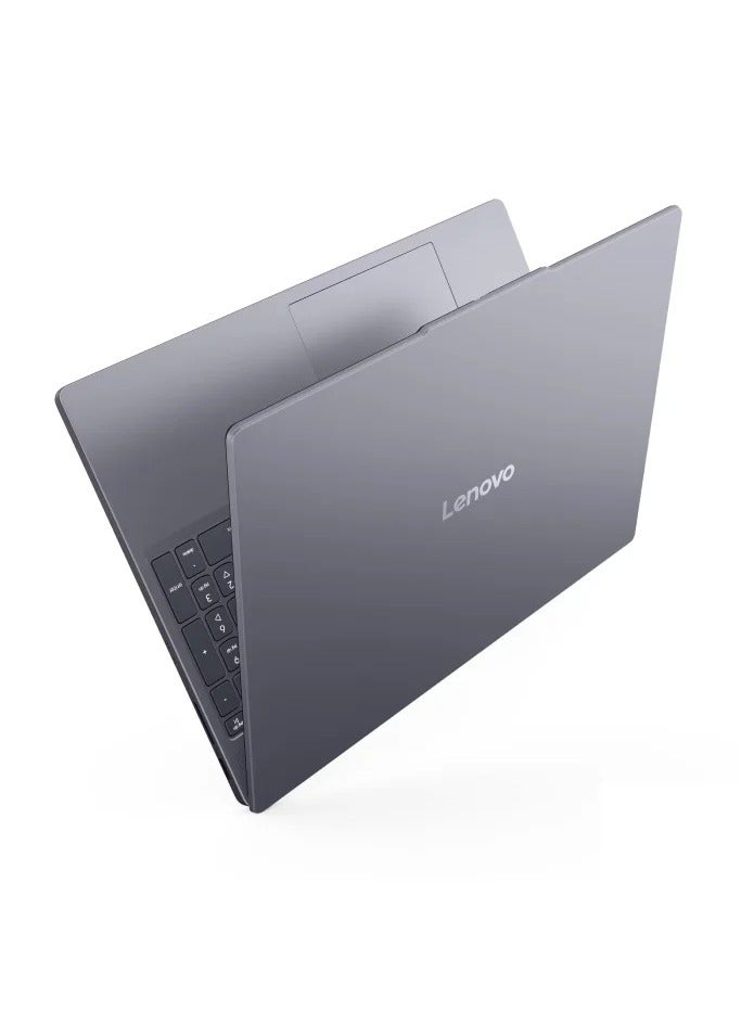 لينوفو IdeaPad Slim 3 15IPH11 Laptop, Intel Core Ultra 5 322, 16GB RAM, 512GB, Intel Graphics, 15.3” WUXGA, DOS, Grey, 2 Years Warranty - 83UR003YED English/Arabic Luna Grey - Image 1