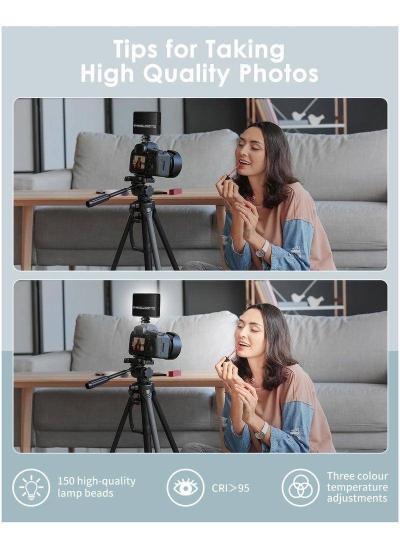 ELTRAZONE LED Selfie Light with 60 LEDs, 2200mAh Rechargeable Cell Phone Fill Light – Adjustable RGB 2500K-6500K, 360° Clip-on Light for Phone/Tablet/Laptop Camera, 3 Lighting Modes – Perfect for TikTok, Photography, Vlogging & Live Streaming  - Image 4