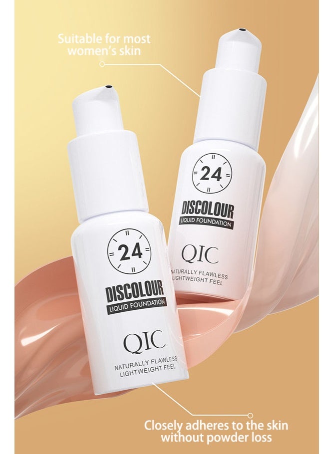 QIC Flawless Liquid Foundation for Women – Full Coverage, Long-Lasting, Lightweight & Natural Finish - Image 2