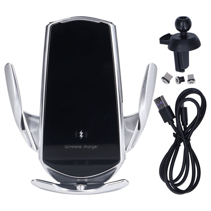 Car Wireless Charger USB Powered Car Phone Mount Bracket Smart Infrared Sensor Charger for Auto - Image 1