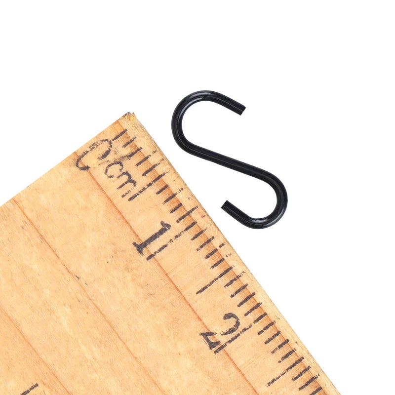 Senkary 100 Pieces 1/2 Inch Mini S Hooks Small S Hooks Stainless Steel S Shaped Hooks For Crafts  Jewelry And Hanging (Black) - Image 3