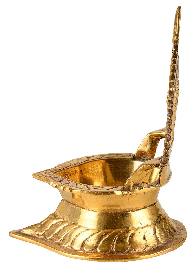 Idol Collections Dattatreya Brass Lakshmi Diya Height 55 I Home Decor  - Image 4