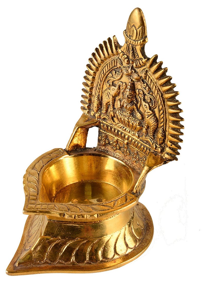 Idol Collections Dattatreya Brass Lakshmi Diya Height 55 I Home Decor  - Image 3