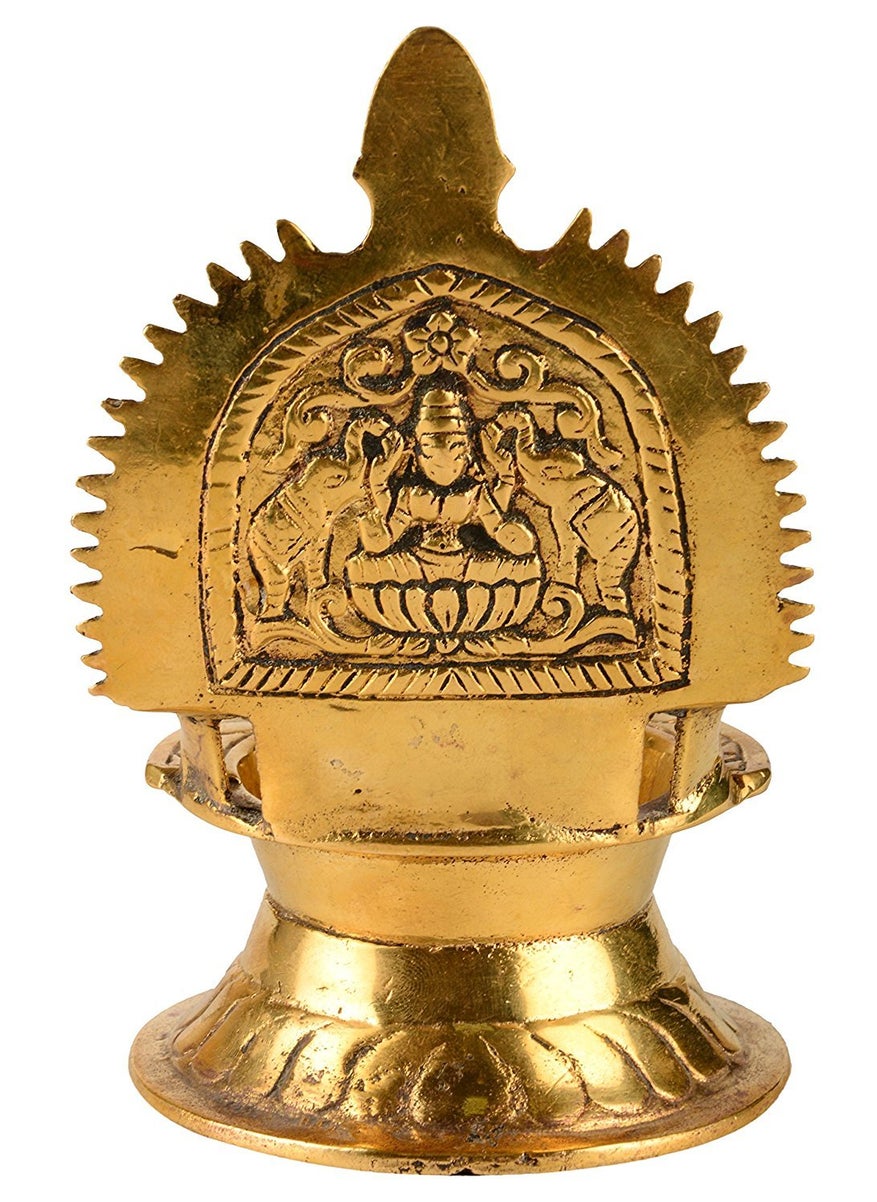 Idol Collections Dattatreya Brass Lakshmi Diya Height 55 I Home Decor  - Image 2