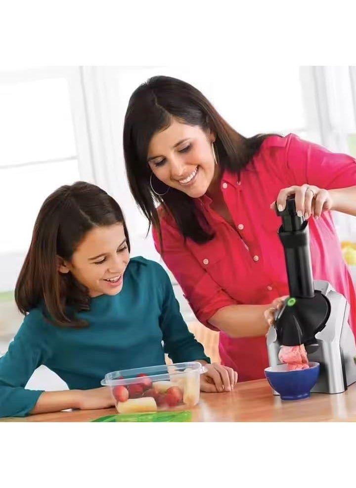 AZRMOH AZRMOH Fruit Frozen Dessert Maker DIY Healthy Soft Serve sorbets Smoothie Maker Machine Vegan Ice Cream Maker with Receipe Book Frozen Yogurt Maker For Home standard  - Image 4