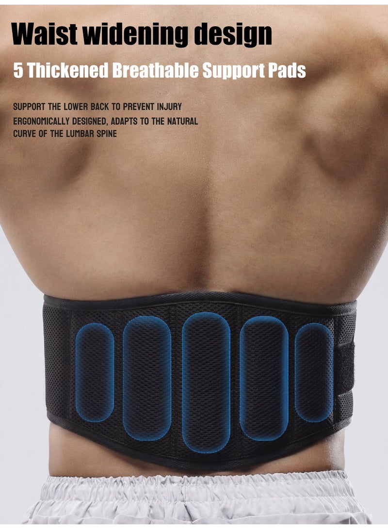 ZONIX Lumbar Support Belt with 360° Full-Wrap Design, 5 Support Pads ,Dual Pressurization ,26° Physiological Curve Correction ,The All-in-One Choice for Squats, Deadlifts, Daily Lumbar Care, and Rehabilitation Protection - Image 3