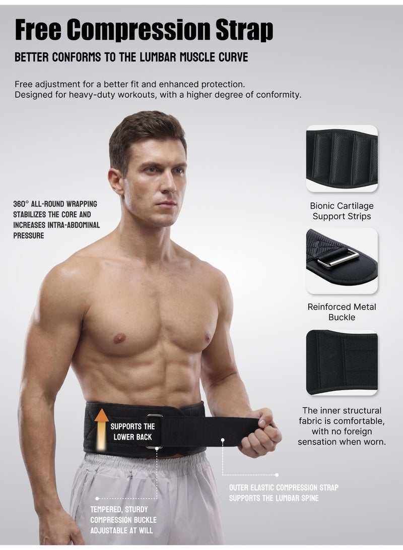 ZONIX Lumbar Support Belt with 360° Full-Wrap Design, 5 Support Pads ,Dual Pressurization ,26° Physiological Curve Correction ,The All-in-One Choice for Squats, Deadlifts, Daily Lumbar Care, and Rehabilitation Protection - Image 5