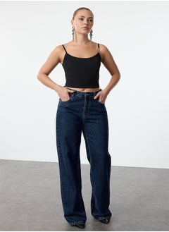 trendyol Black Crop Accessory Detailed Woven Bustier TPRAW25BS0010  - Image 2