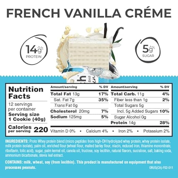 Power Crunch Protein Wafer Bars, High Protein Snacks with Delicious Taste, French Vanilla Creme, 1.4 Ounce (12 Count) - Image 4