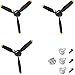 FLYCOLOR 3 Sets Rc Plane 3Blade Propeller with Propeller Savers and one Adapters for VOLANTEXRC 76111 76112 76113 P40 BF109 Airplane - Image 4