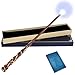 ChampWe Light Up Magic Wizard Wand Rechargeable Illuminating Toy for Kids Witch Collection Cosplay Accessories with Spellbook and Gift Box Ivy - Image 2