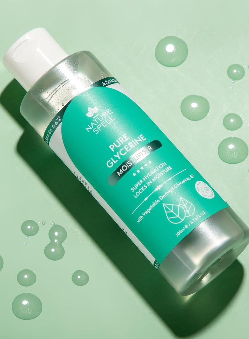 نايتشر سبيل Nature Spell جلسرين نقي 200 مل – ترطيب طبيعي للبشرة والشعر – مستخلص نباتي 100% - Image 4