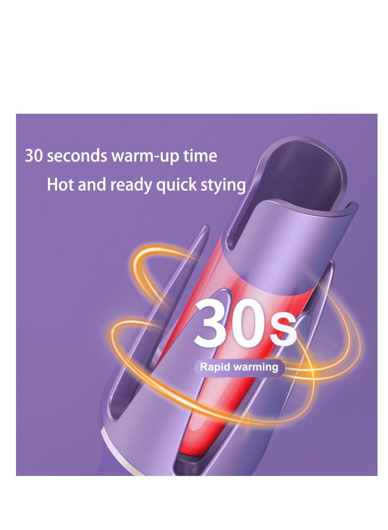 مكواة تجعيد الشعر الأوتوماتيكية، مكواة تجعيد الشعر بجهد مزدوج، هناك 3 درجات حرارة، تسخين سريع خلال 30 ثانية، مضادة للحروق، إيقاف تلقائي، تصفيف يدوم طويلاً - Image 3