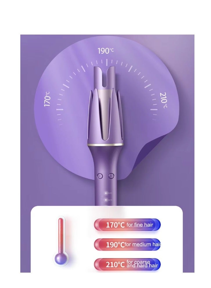 مكواة تجعيد الشعر الأوتوماتيكية، مكواة تجعيد الشعر بجهد مزدوج، هناك 3 درجات حرارة، تسخين سريع خلال 30 ثانية، مضادة للحروق، إيقاف تلقائي، تصفيف يدوم طويلاً - Image 4