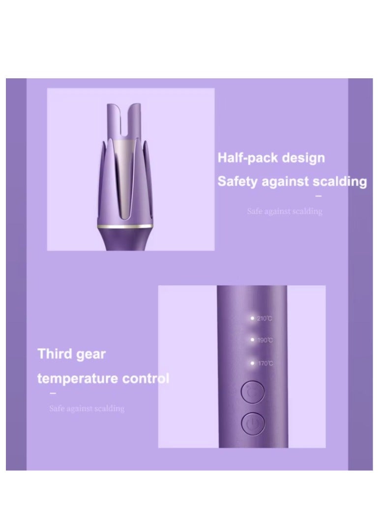 مكواة تجعيد الشعر الأوتوماتيكية، مكواة تجعيد الشعر بجهد مزدوج، هناك 3 درجات حرارة، تسخين سريع خلال 30 ثانية، مضادة للحروق، إيقاف تلقائي، تصفيف يدوم طويلاً - Image 5