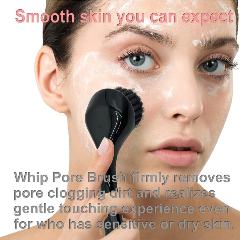 VESS Japanese Soft 'Whip Pore' Face Cleansing Brush - Gentle Exfoliation Tool - Image 4