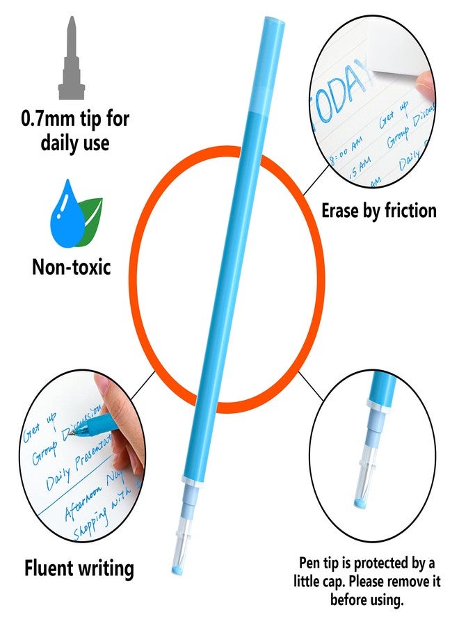 Vanstek 15 Assorted Colors Erasable Pen Refills, Gel Ink Refills Compatible with Erasable Pens, Fine Point 0.7 mm, Perfect for Writing Planner & Crossword Puzzles - Image 3