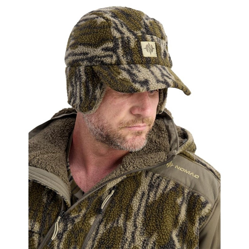 Nomad Mens Cottonwood VX3 Cap, Warm and Durable Hunting Hat, Wind-Resistant with Adjustable Fit, Mossy Oak Bottomland Camo, One Size - Image 1
