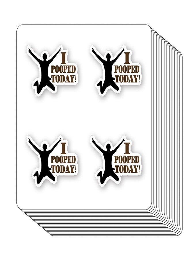 GUVSPTI I Pooped Today Stickers 1in for Scrapbooking, Arts, Craft, Kids DIY, Calendars Journals 80-Pack - Image 4
