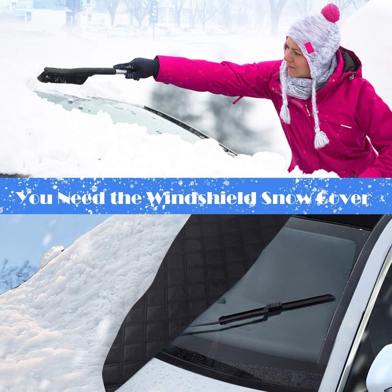 Tevlaphee Magnetic Windscreen Cover - Frost Protector for Cars, 193 x 126 cm - Image 4