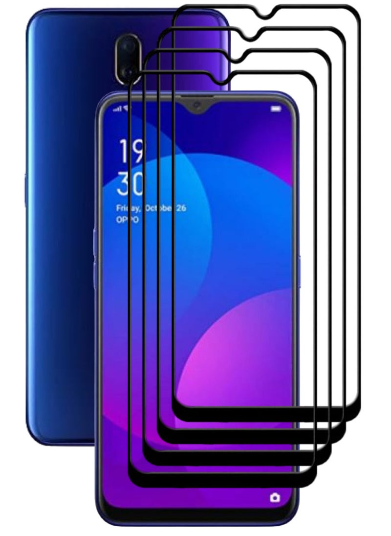 ACLIX 4 Pieces Antistatic ESD Dustproof Premium Quality High Definition Tempered Glass Screen Protector Designed For Oppo F11 - Image 1