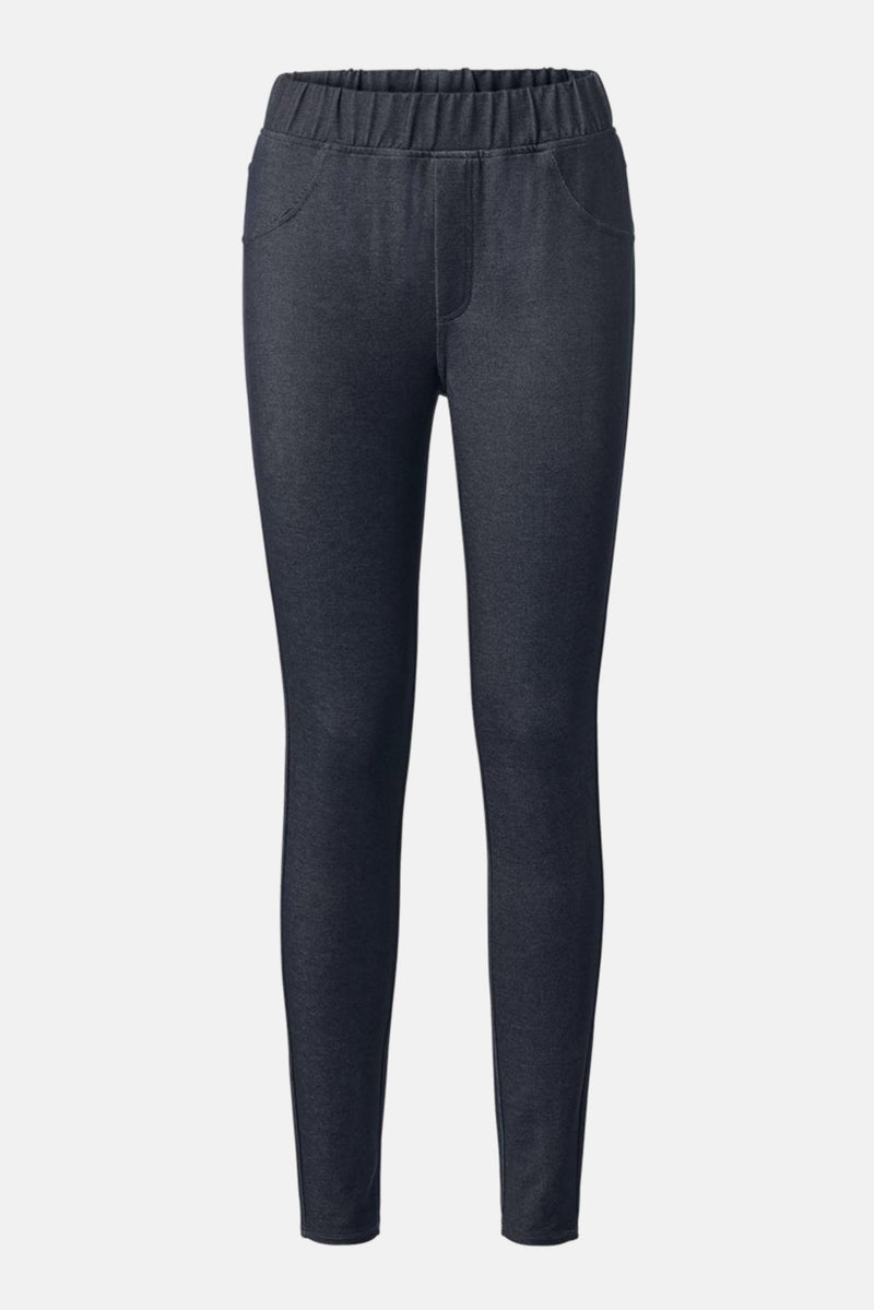 Tchibo Women Solid Leggings, Navy Blue - Image 2
