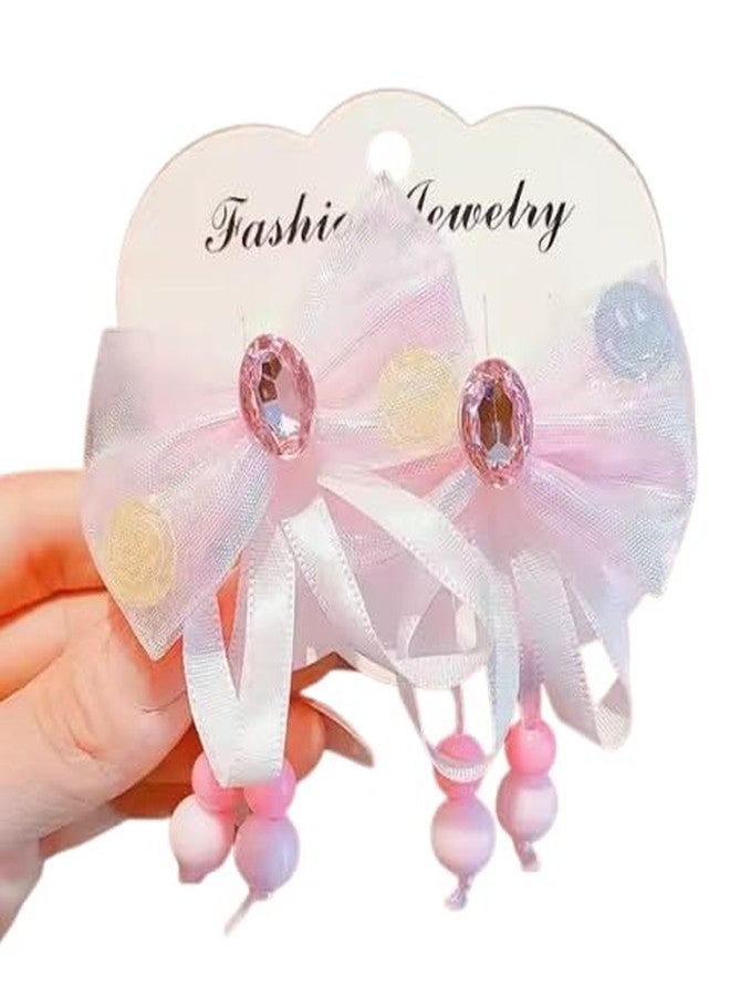 QUILBOOL Charming Kids Hair Clip Set - Colorful Bow Fringe Hairpins & Antique Butterfly Tassel Hair Accessories for Girls - Image 1