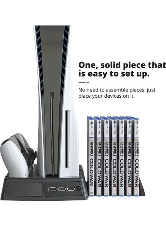 NIBEMINENT PS5 Stand Compatible PlayStation 5 Console Cooling - Image 2