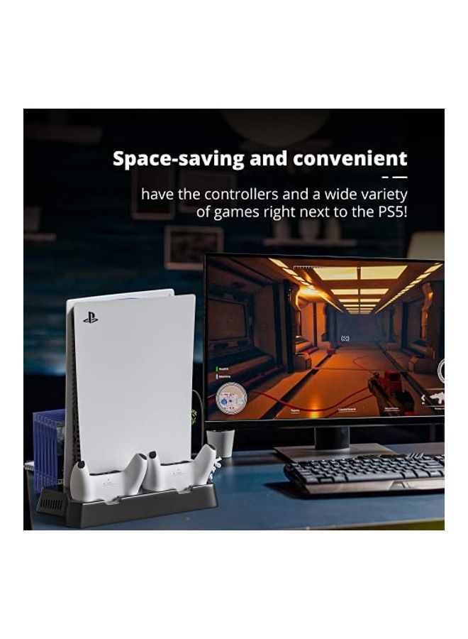 NIBEMINENT PS5 Stand Compatible PlayStation 5 Console Cooling - Image 4