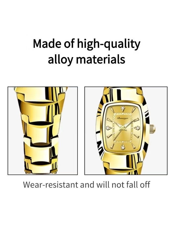 BONARGER Womens waterproof quartz watch（Gold watches, ladies quartz watches stainless steel watches, business fashion watches） - Image 4