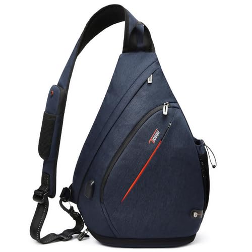 TUDEQU Sling Backpack,8 Pockets One Strap Backpack for Men Large Sling Bag,19L Single Strap Backpack for Men - Image 1