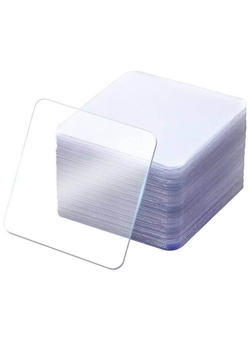 Generic Transparent Double Sided Tape Heavy Duty 100 Pieces, Double Sided Tape, Waterproof Sturdy Squares, Acrylic Film, For Office Home Wall Decoration, Fixing  - Image 1