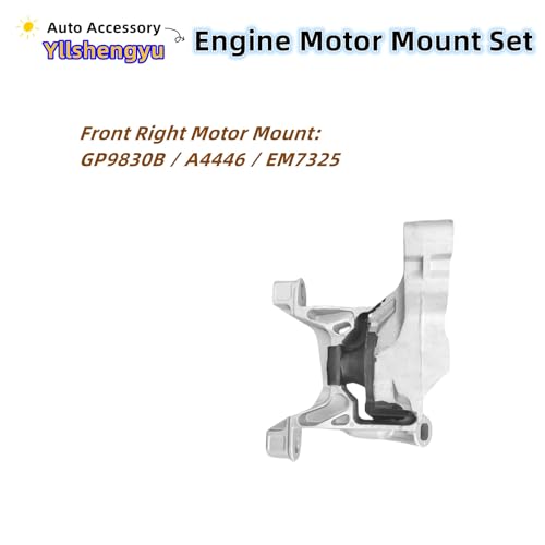 Yllshengyu 3pcs Engine Motor Mount Kit Compatible with Mazda 3 2014-2018 & Mazda 6 2014-2017 Replacement for A4446 A4439 A4438 - Image 4