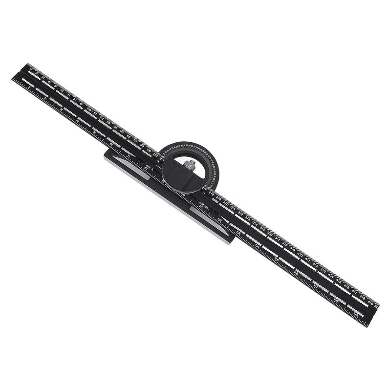 20 بوصة مسطرة مربعة من سبائك الألومنيوم قابلة للدوران 360 درجة بمقياس مزدوج لأعمال النجارة والمعادن - Image 5