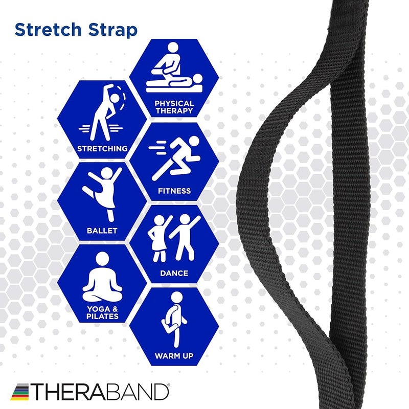 ثيرا باند حزام تمديد TheraBand مزود بحلقات لزيادة المرونة، أداة تمديد ديناميكية للرياضيين بما في ذلك الراقصين والمشجعين والجمبازيين والعدائين وممارسي البيلاتيس واليوغا - Image 2