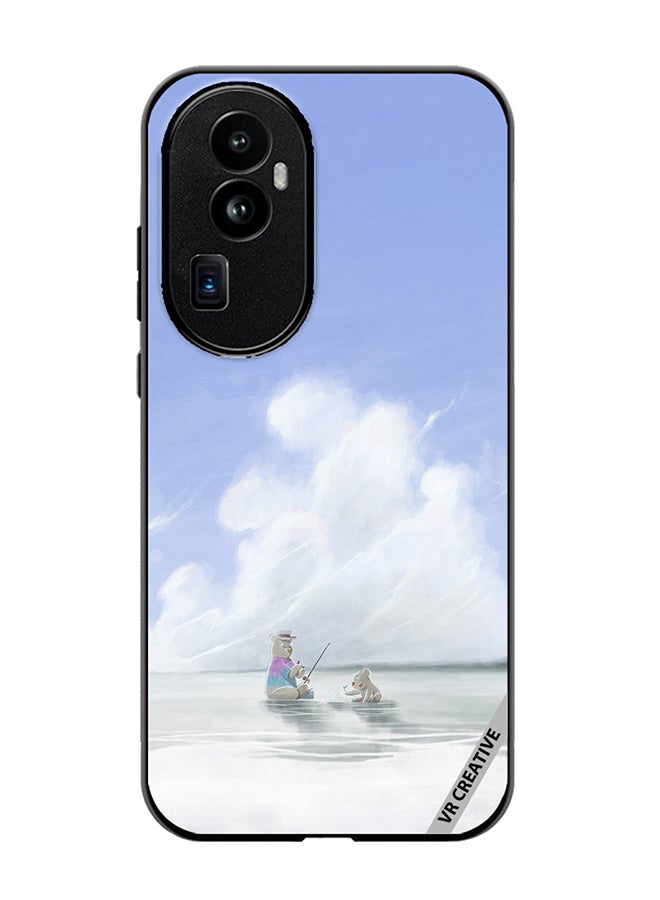 VR CREATIVE Protective Case Cover For Oppo Reno 10 Pro Plus Fishing Bear Design Multicolour - Image 1