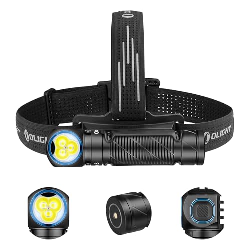 OLIGHT مصباح رأس OLIGHT Perun 3 القابل لإعادة الشحن، 3000 لومن مصباح LED مع ضوء أحمر، مصباح رأس مقاوم للماء مع حزام رأس للتخييم في الهواء الطلق، المشي، العمل (أسود) - Image 1