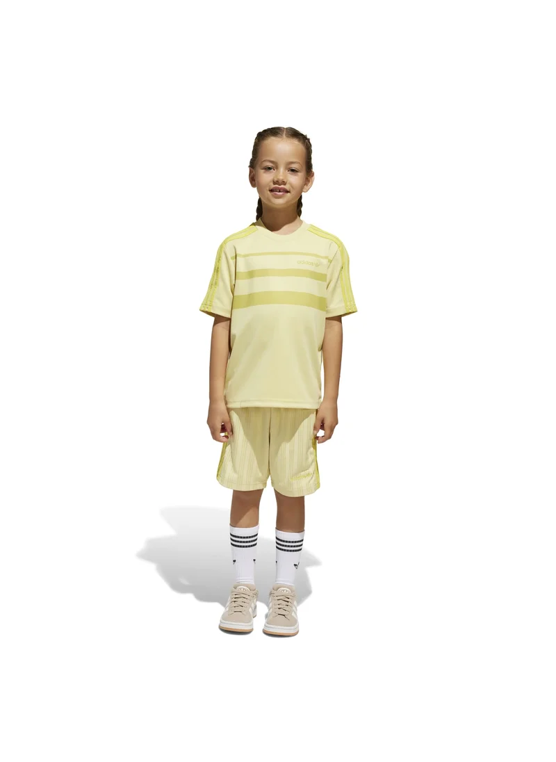 اديداس adidas SHORT TEE SET Yellow Originals Kids SUITS